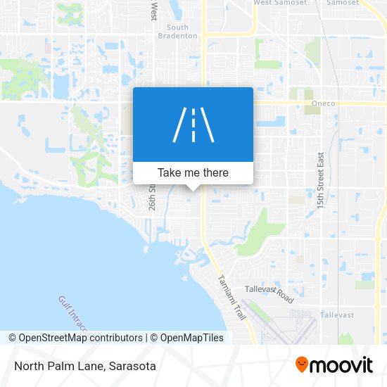 Mapa de North Palm Lane