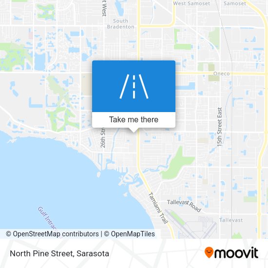 North Pine Street map