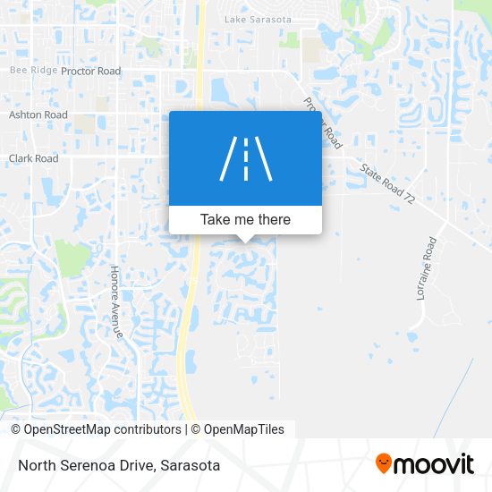 North Serenoa Drive map