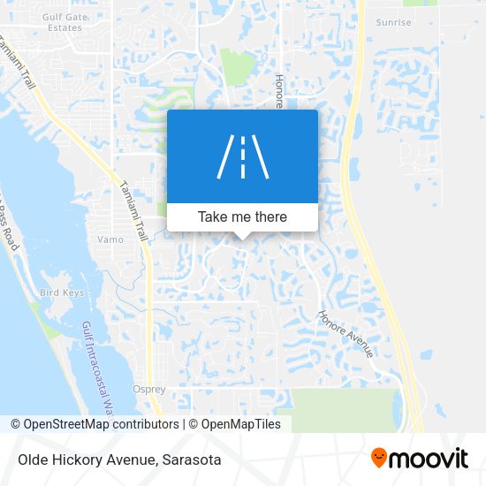 Olde Hickory Avenue map