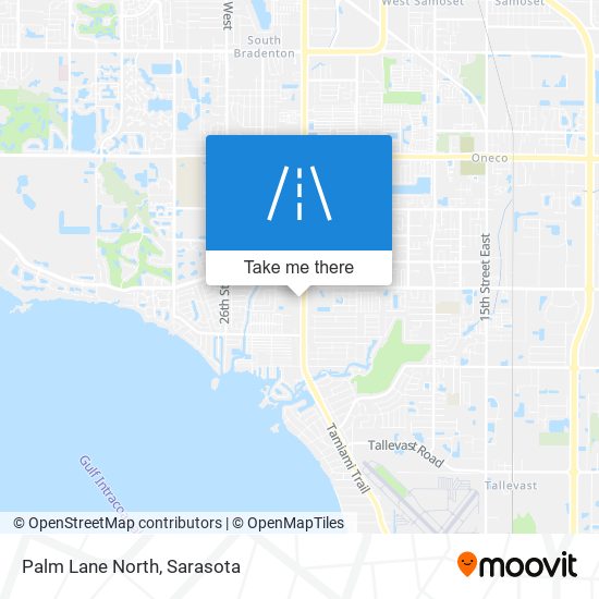 Palm Lane North map