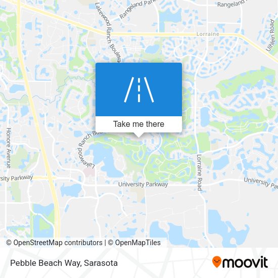 Mapa de Pebble Beach Way