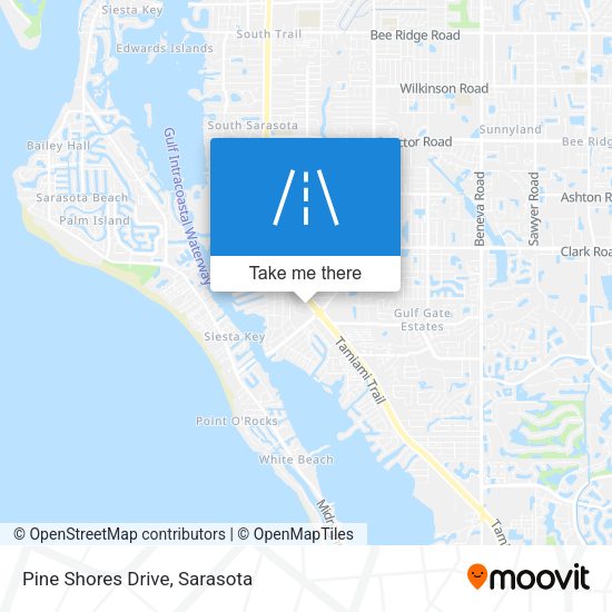 Pine Shores Drive map