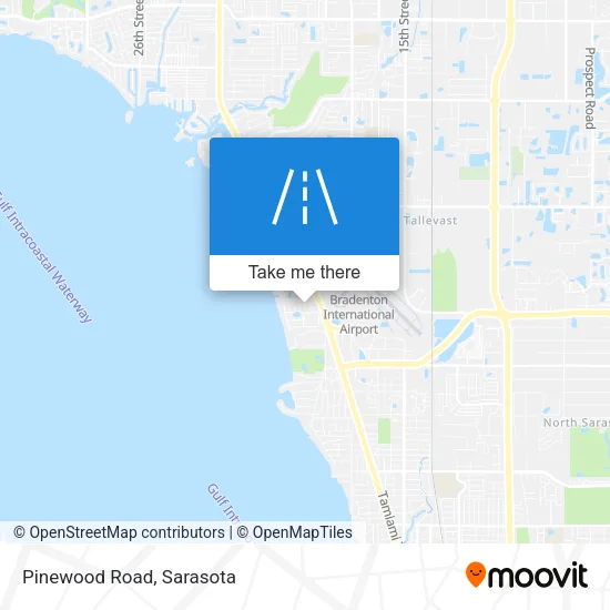 Pinewood Road map