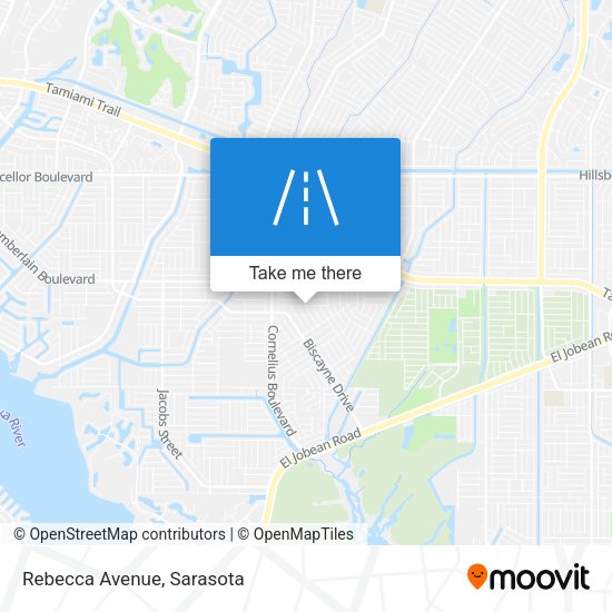 Mapa de Rebecca Avenue