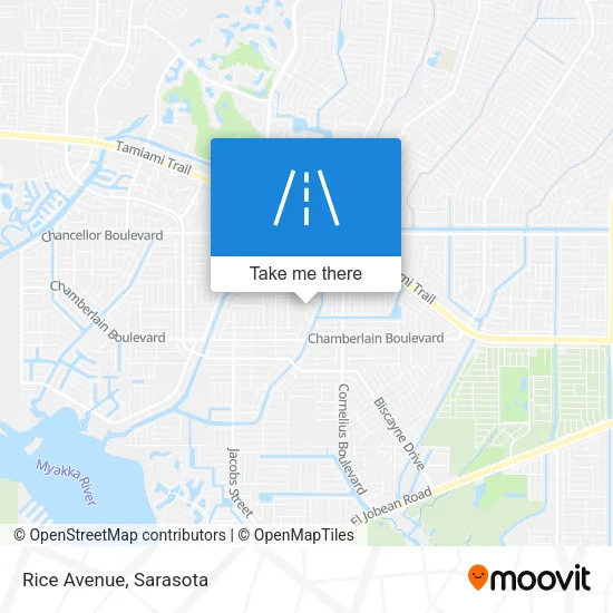 Rice Avenue map