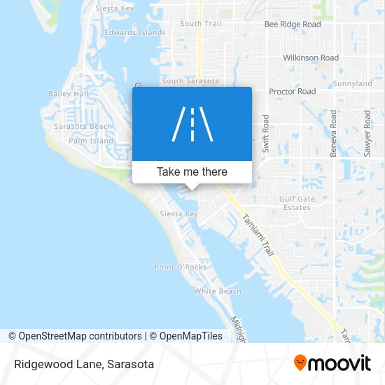 Ridgewood Lane map