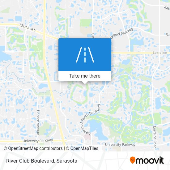 River Club Boulevard map