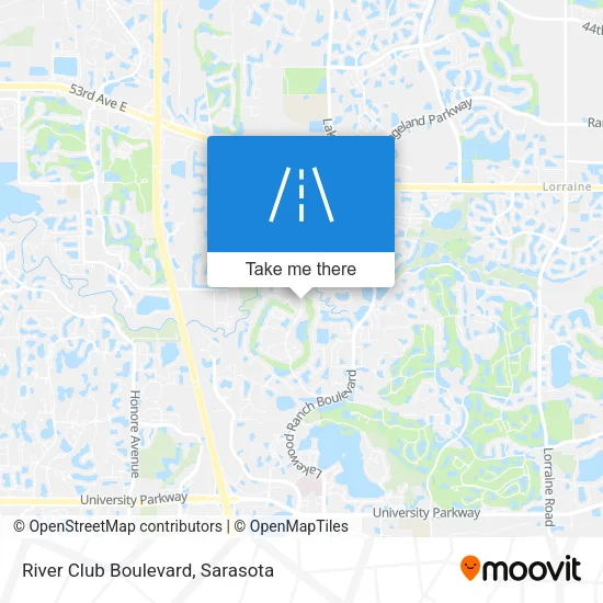 River Club Boulevard map