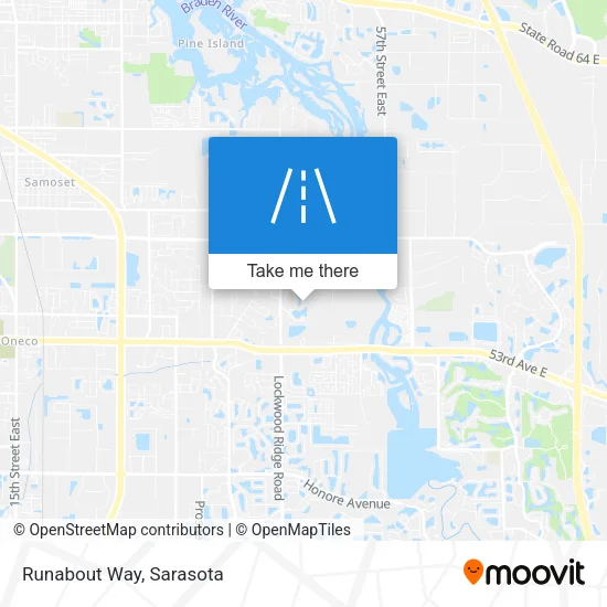 Runabout Way map