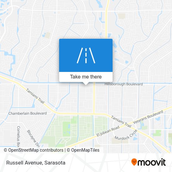 Mapa de Russell Avenue