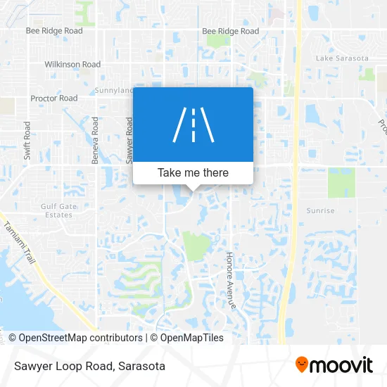 Sawyer Loop Road map