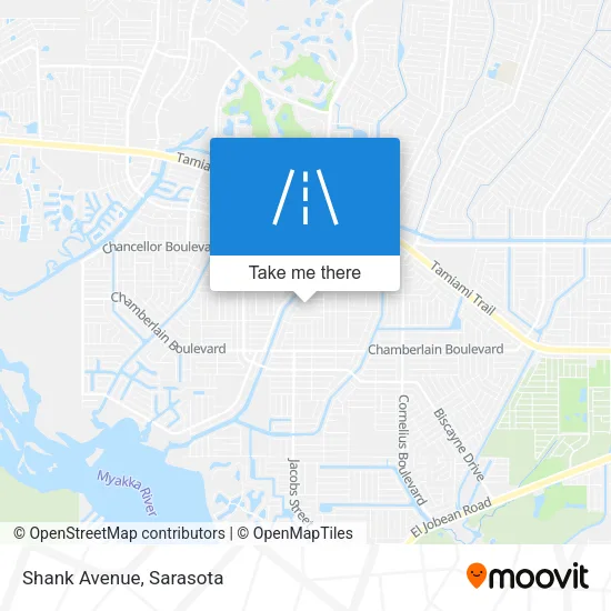 Shank Avenue map