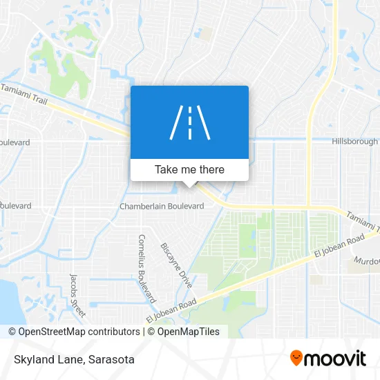 Skyland Lane map