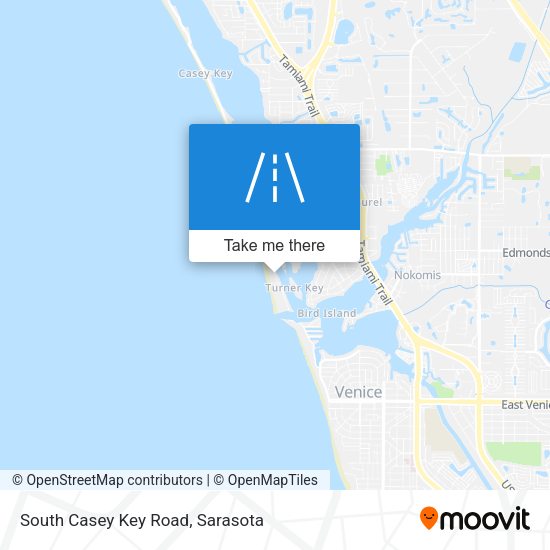 South Casey Key Road map