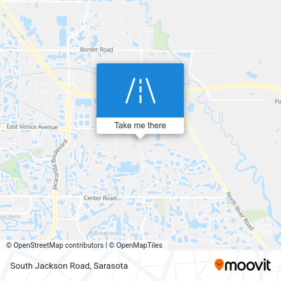 South Jackson Road map