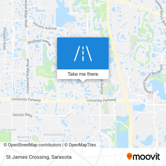 St James Crossing map