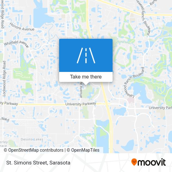 St. Simons Street map