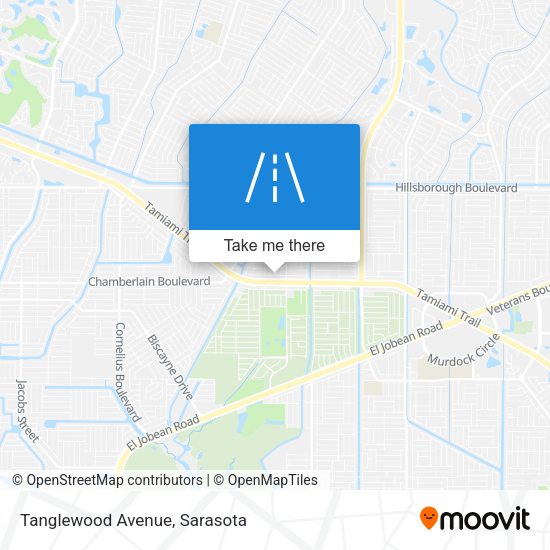 Tanglewood Avenue map
