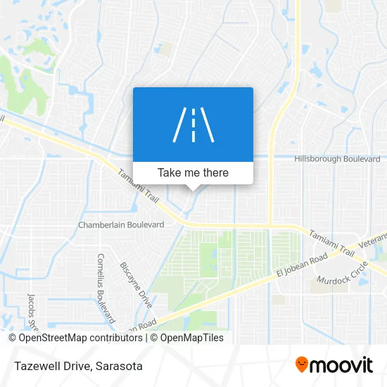 Tazewell Drive map