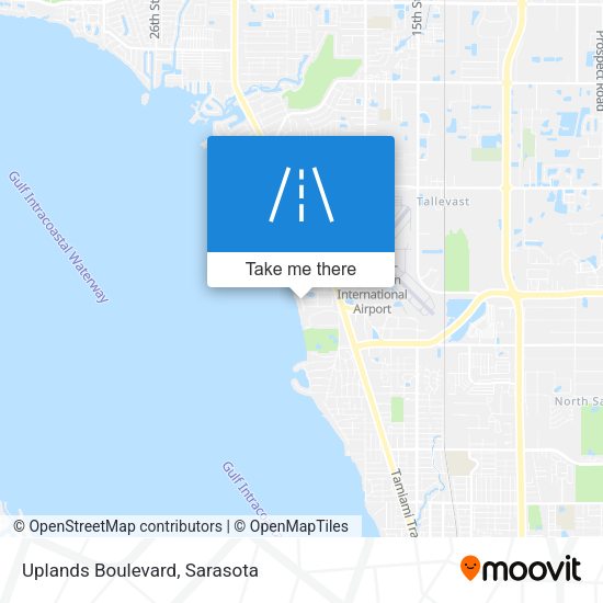 Uplands Boulevard map