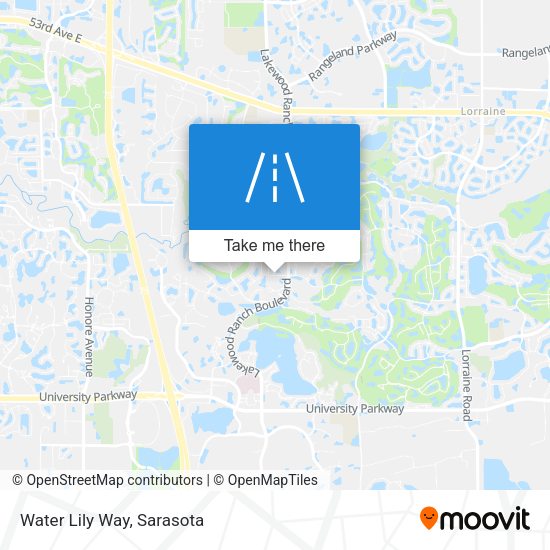Mapa de Water Lily Way