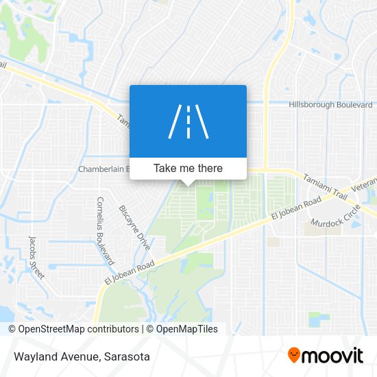 Mapa de Wayland Avenue