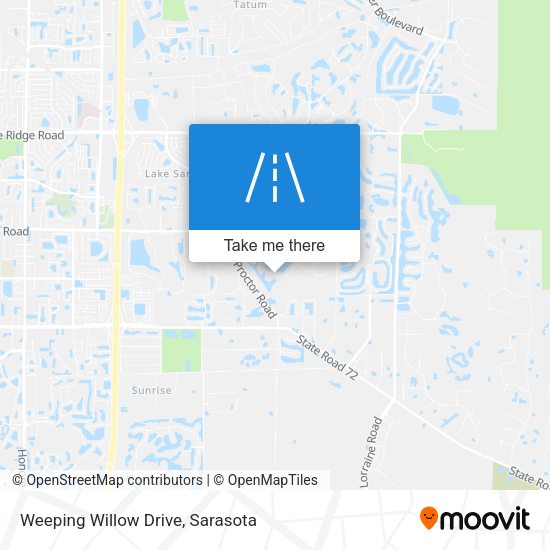 Weeping Willow Drive map