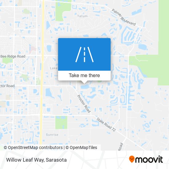 Willow Leaf Way map