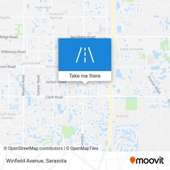 Mapa de Winfield Avenue