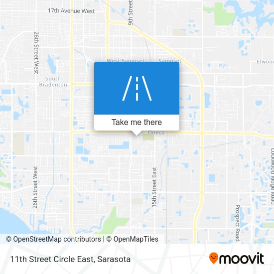 Mapa de 11th Street Circle East