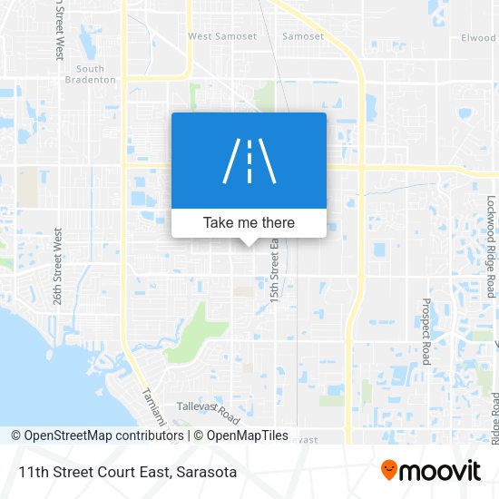 Mapa de 11th Street Court East