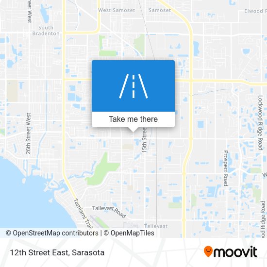 12th Street East map