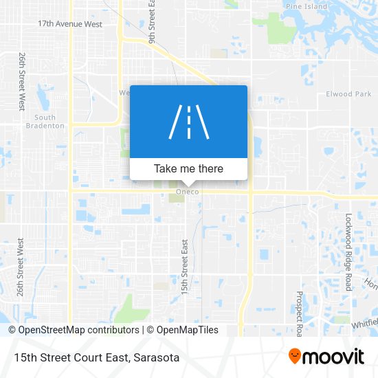 Mapa de 15th Street Court East