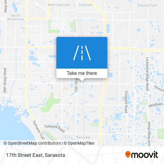 17th Street East map