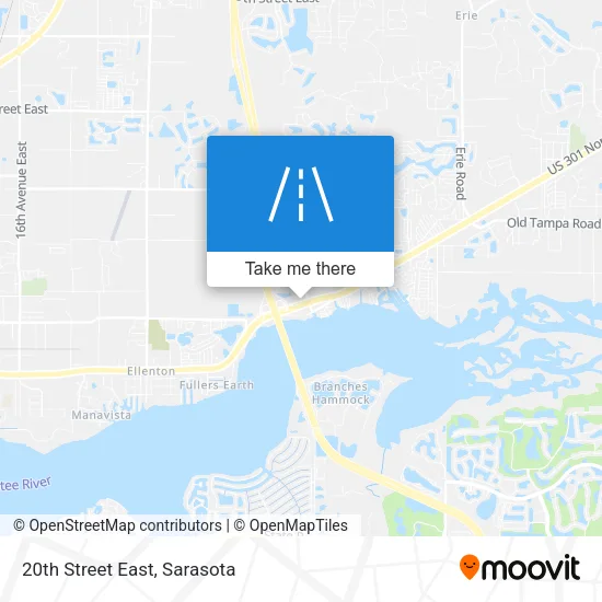 20th Street East map