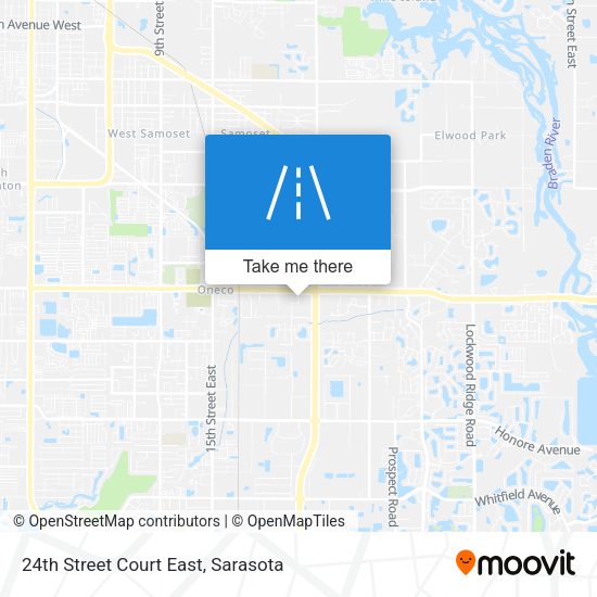 Mapa de 24th Street Court East