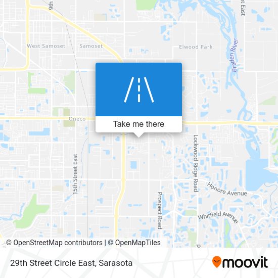 29th Street Circle East map