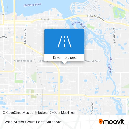 Mapa de 29th Street Court East