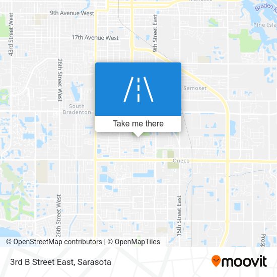 Mapa de 3rd B Street East