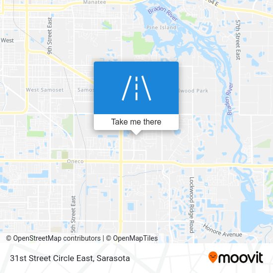 31st Street Circle East map