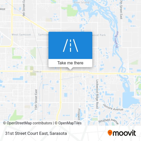 Mapa de 31st Street Court East