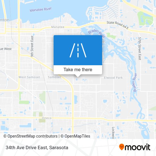 Mapa de 34th Ave Drive East