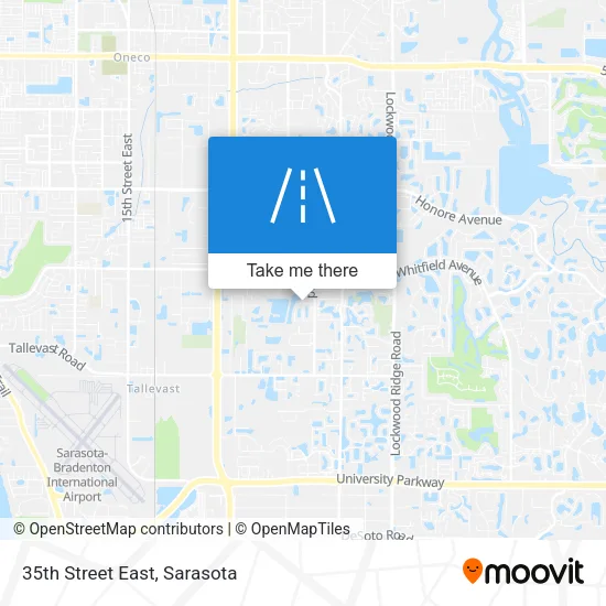 35th Street East map