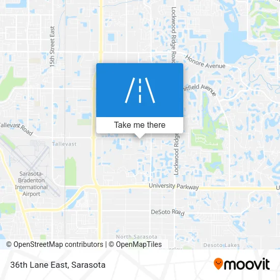 36th Lane East map