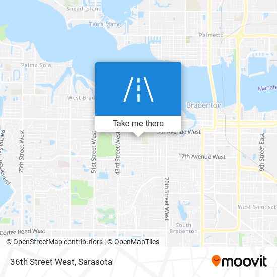 36th Street West map