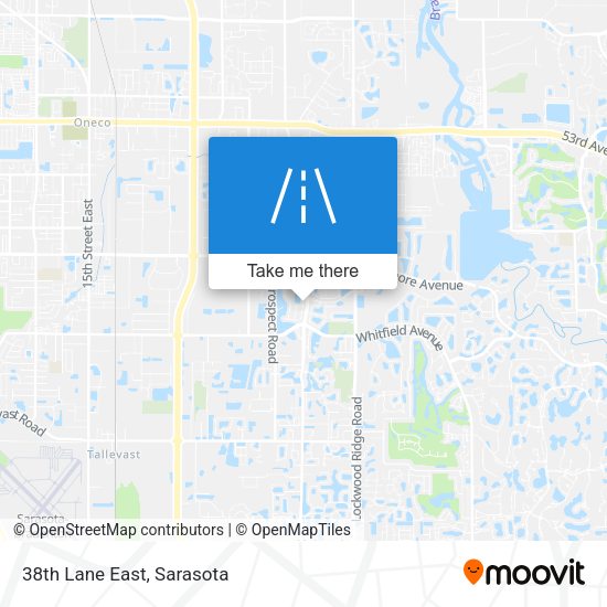 38th Lane East map