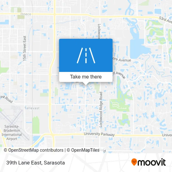 39th Lane East map
