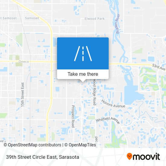 39th Street Circle East map