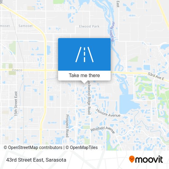 Mapa de 43rd Street East